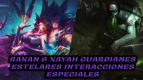 Rakan Xayah Guardianas Estelares Interacciones Especiales PBE YouTube