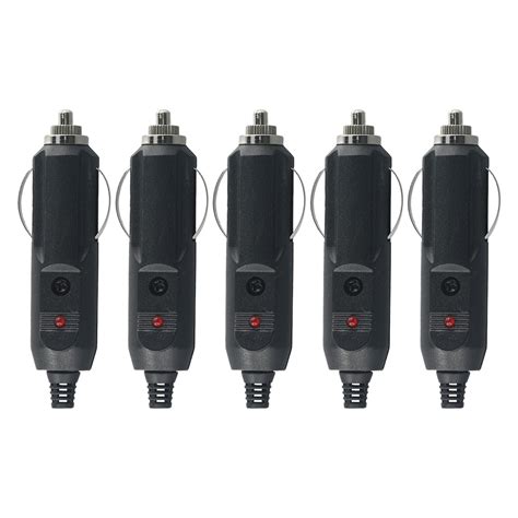 5pcs 12v 24v Car Cigarette Lighter Ignition Plug Socket Fuses 5a Led Connect Ebay