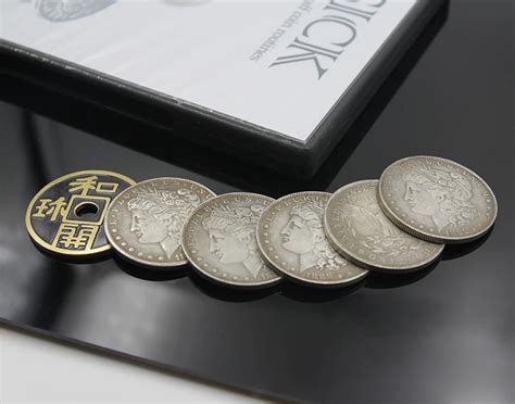 Ensemble de 6 pièces de monnaie jeu de tours de magie jeu de tours de