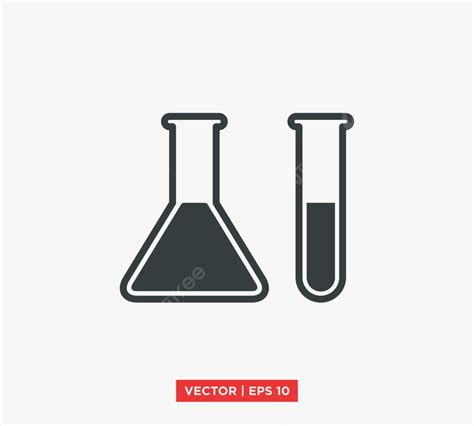 Erlenmeyer Flask Vector PNG Images Flask Erlenmeyer Lab Icon Vector