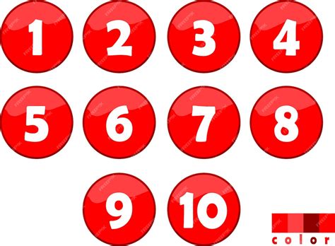 Premium Vector | Set of numbers set of numbers and symbols