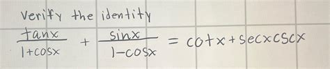 Solved Verify the | Chegg.com