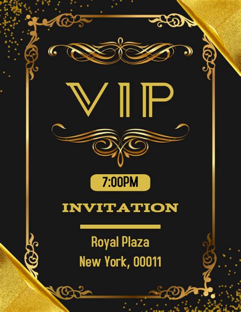 Vip Invitation Template Postermywall