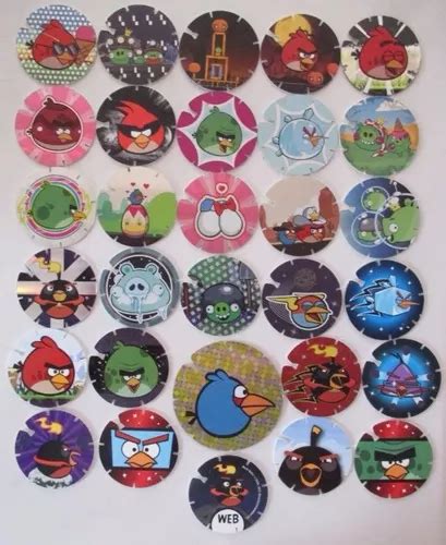 Tazos De Angry Birds Coleccionables Precio Por 5 Pzas MercadoLibre