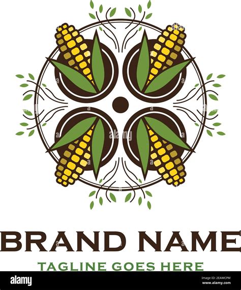 Corn Logo Design Your Company Stock Vector Image And Art Alamy