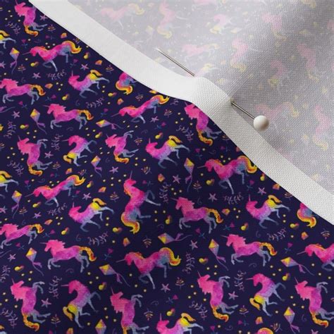 Midnight Unicorn Jubilee Extra Extra Fabric Spoonflower