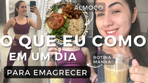 O QUE EU COMO EM UM DIA PARA EMAGRECER SEM NUTRICIONISTA Alimentação