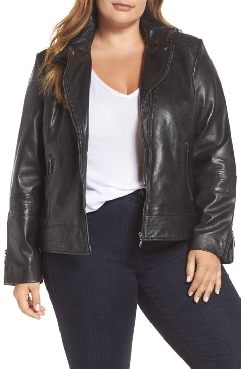 Bernardo Lambskin Leather Moto Jacket Nordstrom