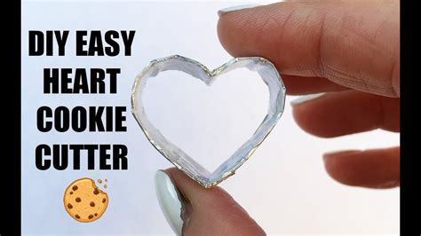 Diy Easy Heart Cookie Cutter Youtube