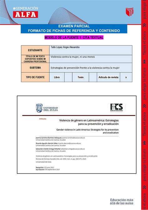 Examen Parcial Es Del Alfa EXAMEN PARCIAL FORMATO DE FICHAS DE