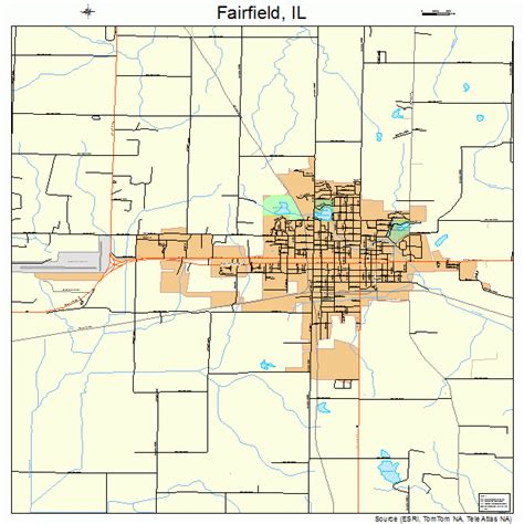 Fairfield Illinois Street Map 1724816