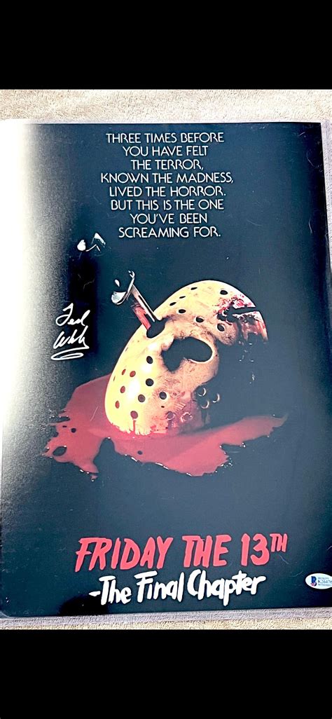 Ted White, Friday the 13th IV: The Final Chapter. : r/Autographs