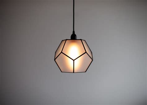 Dodecahedron Matt Glass Chandelier Simon Mag