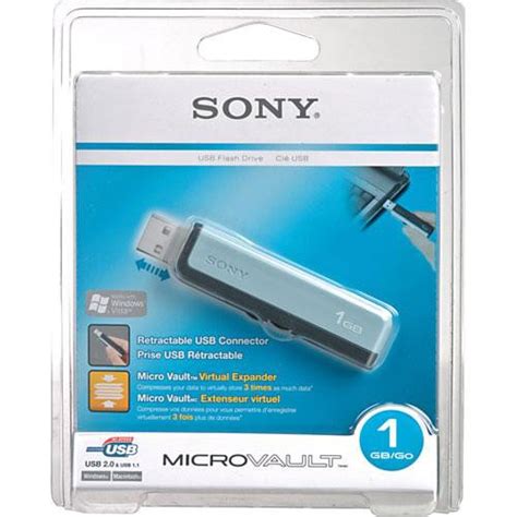 Sony 1GB Micro Vault Classic USB Flash Drive Blue USM1GJ L B H