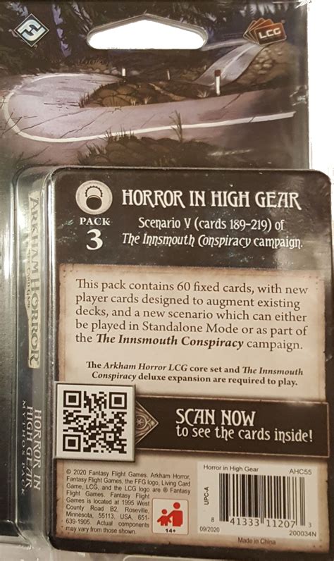 Arkham Horror The Card Game Nathaniel Cho Investigator Starter Deck