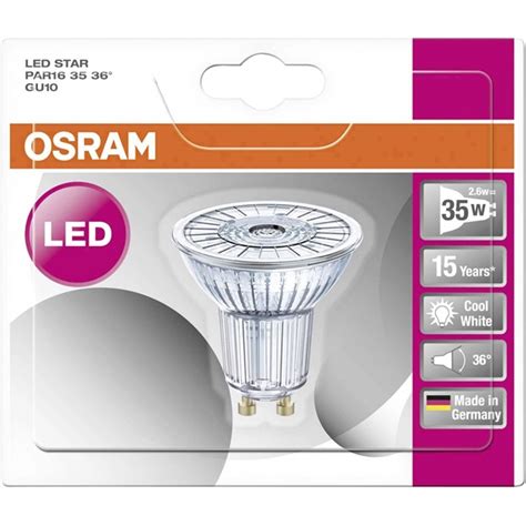 Osram Led Star Par16 35 Non Dim 36° 2 6w 840 Gu10 Chs Hungary Kft