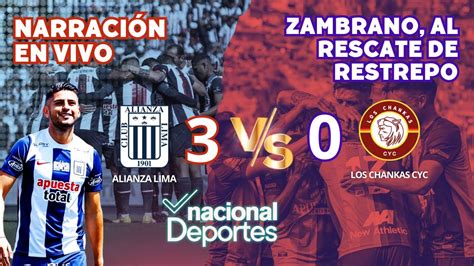 ALIANZA LIMA Vs LOS CHANKAS EN VIVO TORNEO APERTURA LIGA 1