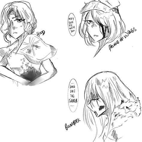 Moments before death [Hood, Prince of Wales, Bismarck] : r/AzureLane