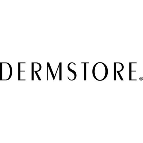 The Logo For Dermstorye Is Shown In Black On A Gray Background With