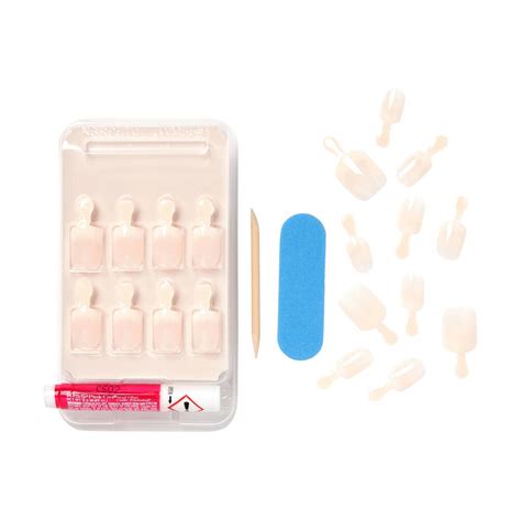 KISS Salon Sztuczne Paznokcie Acrylic French Nude Breathtaking RS 1op 28szt StrefaUrody Pl