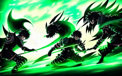 An Epic Anime Battle Scene Between Dark Demons And A Stable Diffusion