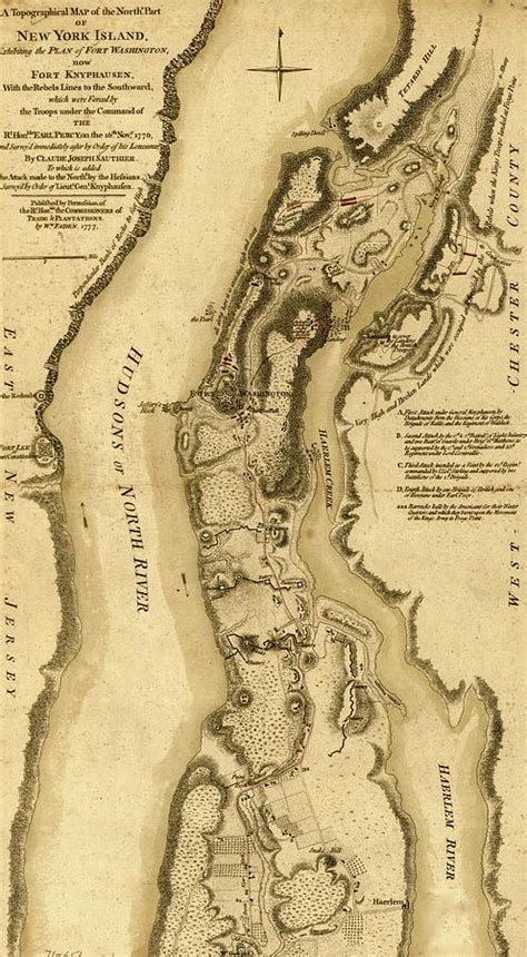 Plan Of The Attack Of Fort Washington 1776 Drawing By Vintage Military Maps Fine Art America