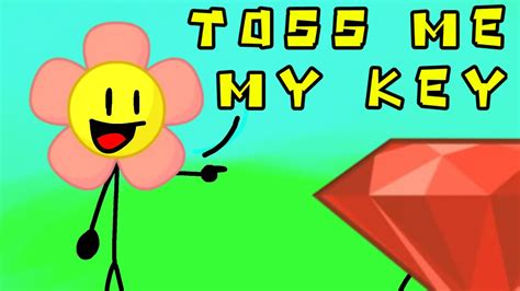 Toss Me My Key But Its Flower And Ruby Bfdi Animation Youtube