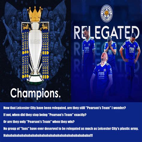 Leicester Relegated By Artmalique On Deviantart