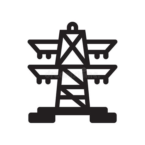 Electric Tower Icon. Trendy Electric Tower Logo Concept on White Stock Vector - Illustration of ...