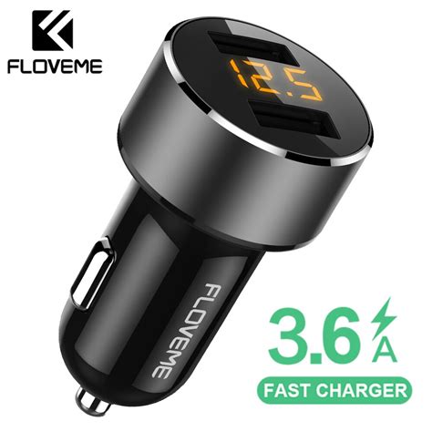 Cargador De Coche Usb Floveme Para Iphone Xiaomi W Puerto Dual