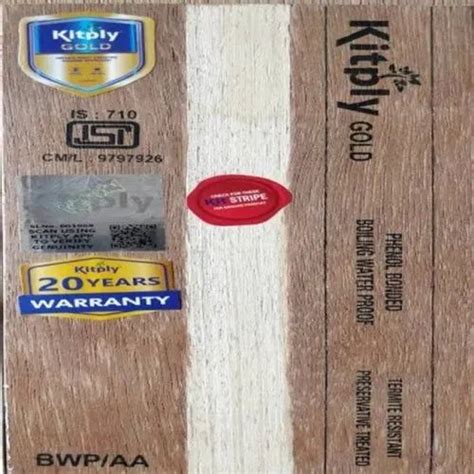 Kitply Gold Bwp Plywood Thickness 6mm 19mm Size 8 X 4 Ft At Rs