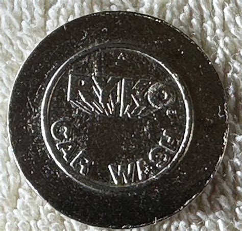 Vintage Ryko Car Wash Token Same Sided Silver Color Great