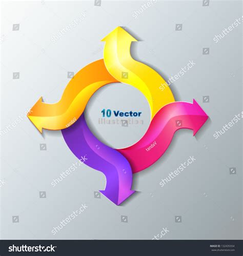 Vector Colorful Life Cycle Diagram Schema Stock Vector Royalty Free