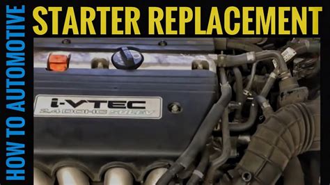 2006 Honda Accord Replace Starter Stimate How To Repair 20