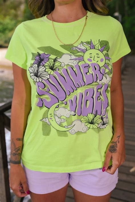 Tshirt Feminina Estonada Verde Citrus Vibes Ammu Tshirt