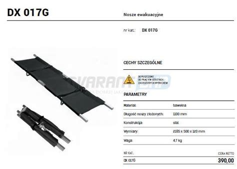 Nosze Ewakuacyjne Protekt Dx017g Stalowe BHP