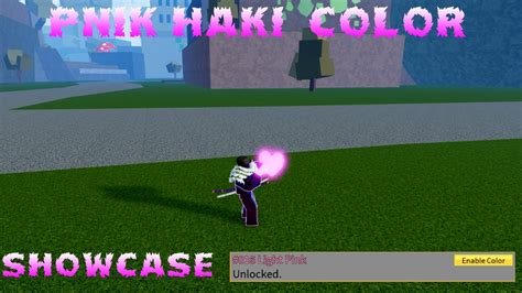 New Pink Haki Showcase Light Pink Blox Fruits Youtube