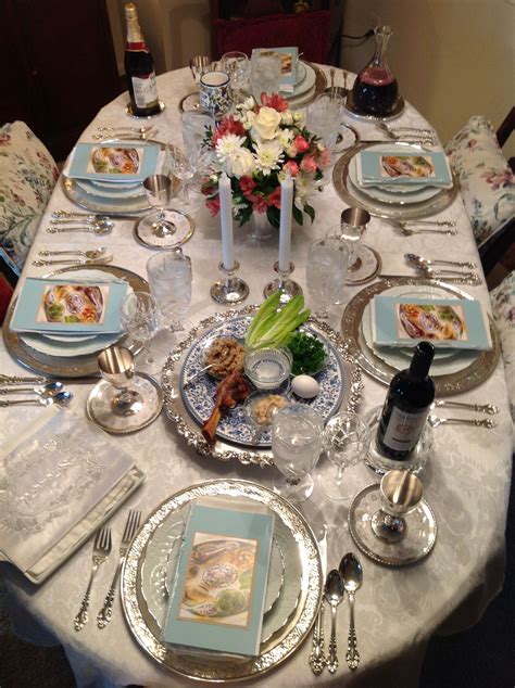 Passover table | Passover table, Passover seder table, Passover table ...