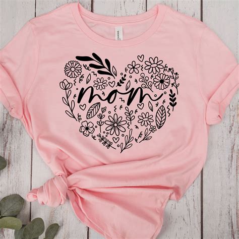 Mom Svg Floral Mom Heart Svg Mama Svg Floral Heart Svg Blessed Mom Svg Heart Svg Mom Life