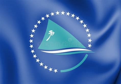 Secretariat Of The Pacific Community Flag Stock Illustration