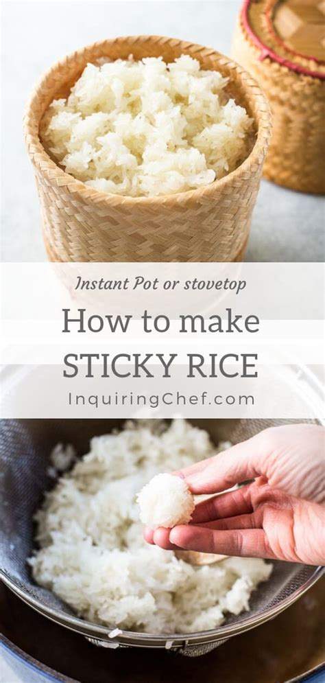 How To Make Sticky Rice Stovetop Or Instant Pot