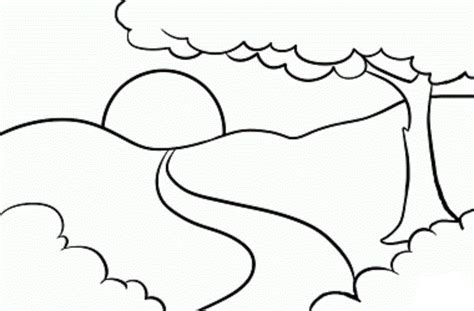 Landscape Coloring Pages | Free download on ClipArtMag