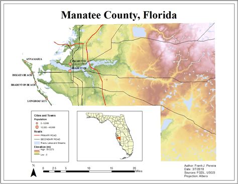 Manatee County Map