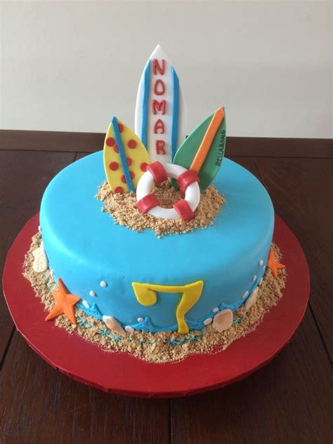 Surfing Birthday Cake