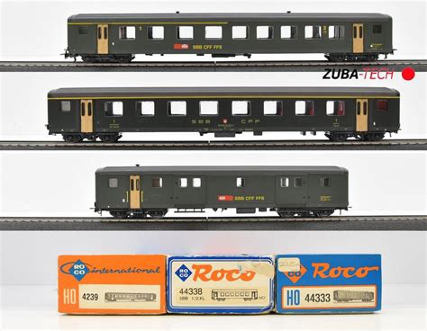 3x Roco EW II Personenwagen SBB H0 GS Mit OVP Acheter Sur Ricardo