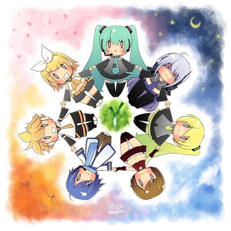 Vocaloid Chibis Anime Shows Vocaloid Hatsune Miku