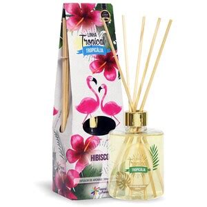 Difusor De Varetas Flamingo Hibisco 350ml Tropical Aromas Leroy