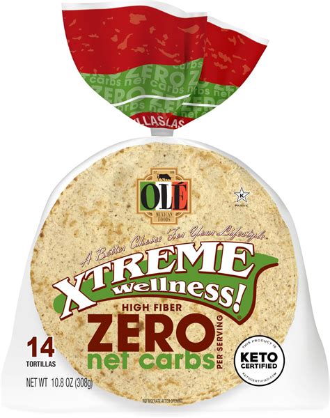 Mission Zero Net Carb Original Tortillas 0g Net Carbs Keto Certified 4 5