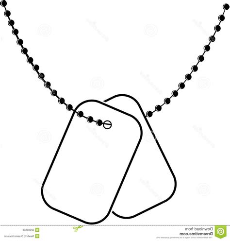 Military Dog Tags Vector at GetDrawings | Free download