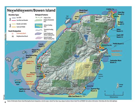 Marine Atlas Map Of Bowen Island Bowen Island Conservancy